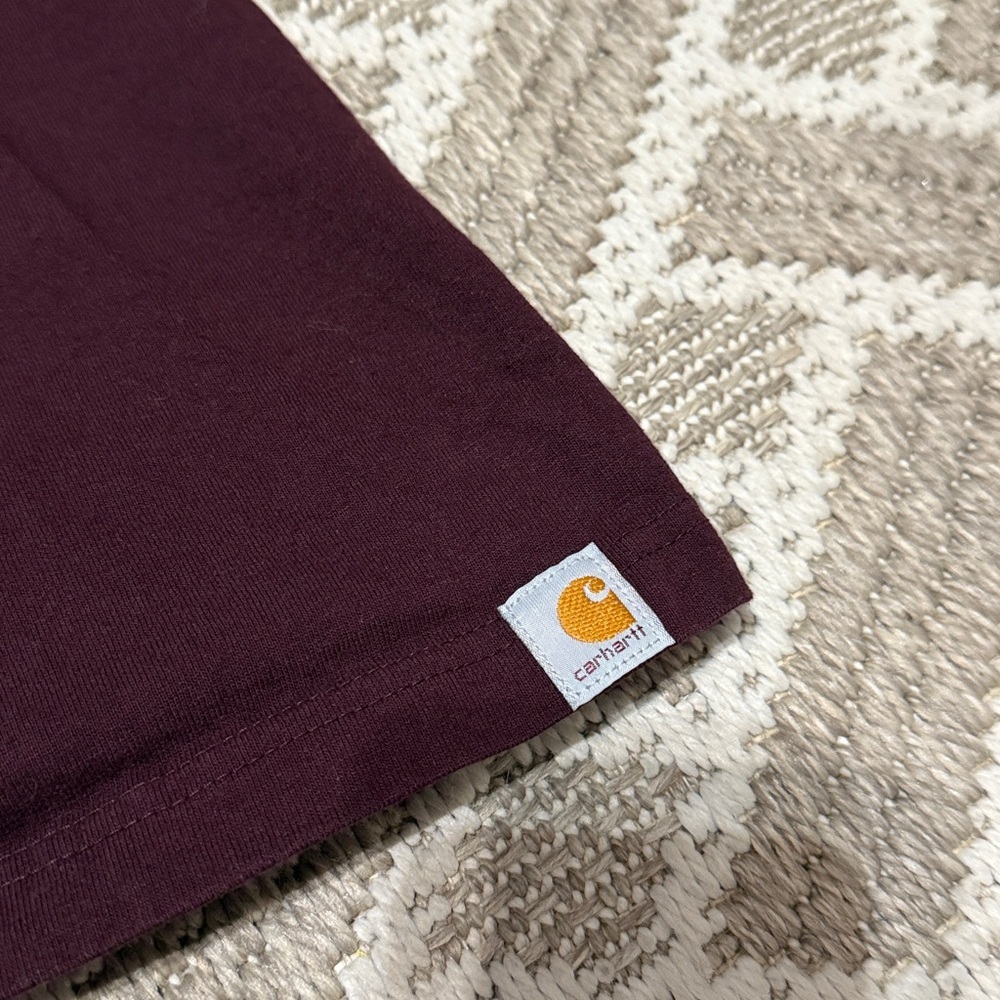 Carhartt Men's Burgundy Graphic Tee 4XL - Picture 4 of 4